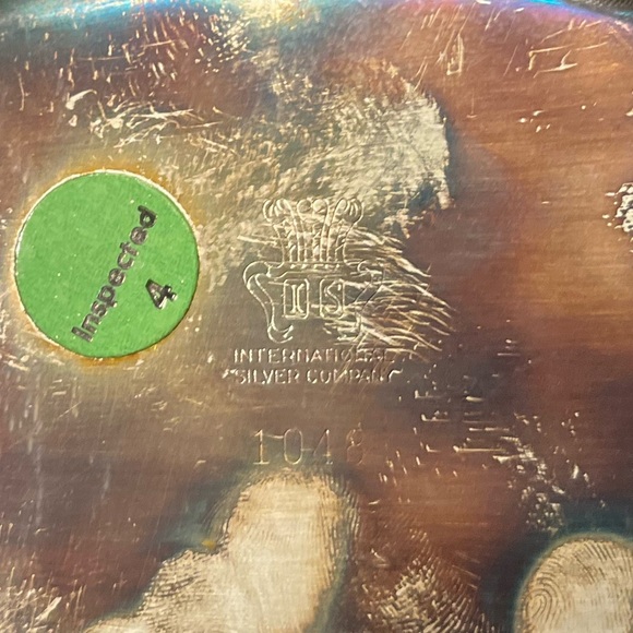 🩷 Beautifully Oxidized International Silver Triumph 2-piece Party Set in Box - Picture 3 of 4